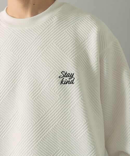URBAN RESEARCH ITEMS / アーバンリサーチ アイテムズ Tシャツ | 刺繍ジャカードロングスリーブカットソー | 詳細12