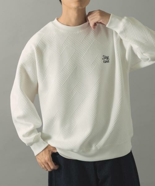 URBAN RESEARCH ITEMS / アーバンリサーチ アイテムズ Tシャツ | 刺繍ジャカードロングスリーブカットソー | 詳細14