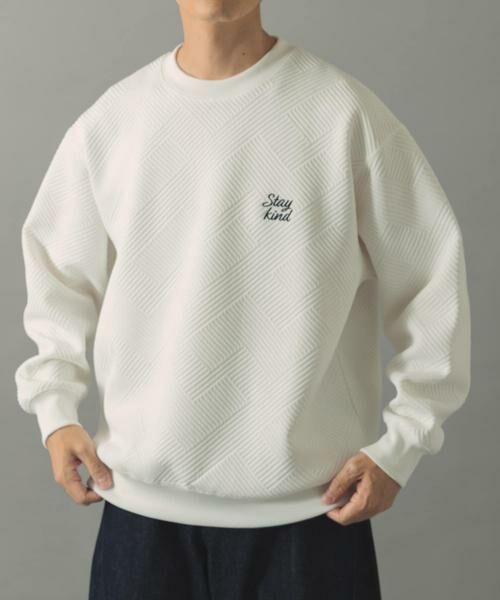 URBAN RESEARCH ITEMS / アーバンリサーチ アイテムズ Tシャツ | 刺繍ジャカードロングスリーブカットソー | 詳細15