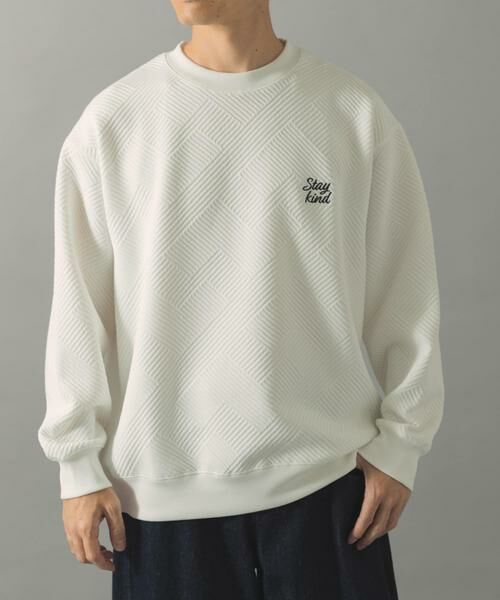 URBAN RESEARCH ITEMS / アーバンリサーチ アイテムズ Tシャツ | 刺繍ジャカードロングスリーブカットソー | 詳細17