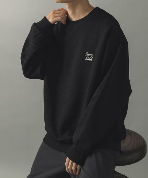 URBAN RESEARCH ITEMS / アーバンリサーチ アイテムズ Tシャツ | 刺繍ジャカードロングスリーブカットソー | 詳細22