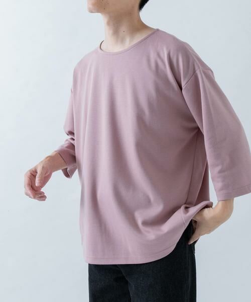 URBAN RESEARCH ITEMS / アーバンリサーチ アイテムズ Tシャツ | TCポンチ7分袖カットソー(ピンク系その他)