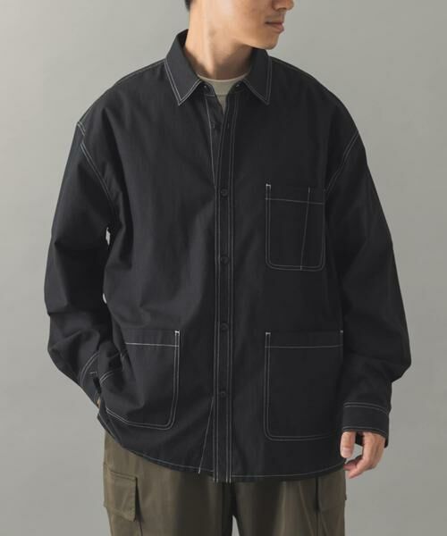 URBAN RESEARCH ITEMS / アーバンリサーチ アイテムズ シャツ・ブラウス | Wステッチ シャンブレー カバーオールシャツ | 詳細13