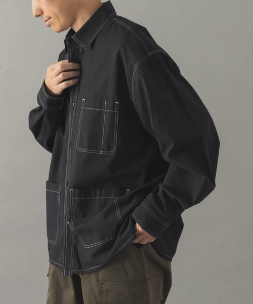 URBAN RESEARCH ITEMS / アーバンリサーチ アイテムズ シャツ・ブラウス | Wステッチ シャンブレー カバーオールシャツ | 詳細15