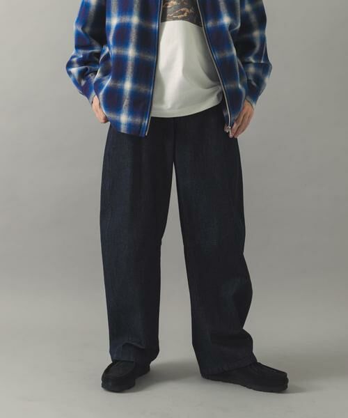 URBAN RESEARCH ITEMS / アーバンリサーチ アイテムズ デニムパンツ | ソフトバレルデニム(ネイビー)