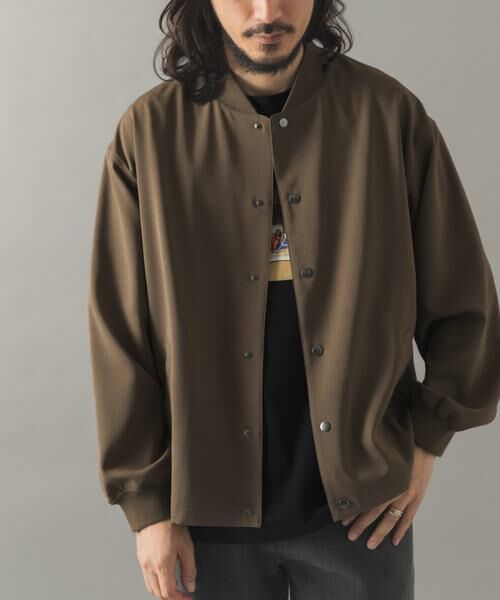 URBAN RESEARCH ITEMS / アーバンリサーチ アイテムズ ブルゾン | 『イージーケア』高機能 ドライタッチスナップブルゾン(カーキ)