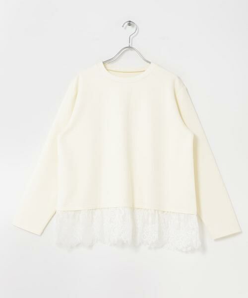 URBAN RESEARCH ITEMS / アーバンリサーチ アイテムズ スウェット | レース切り替えダンボールトップス | 詳細10
