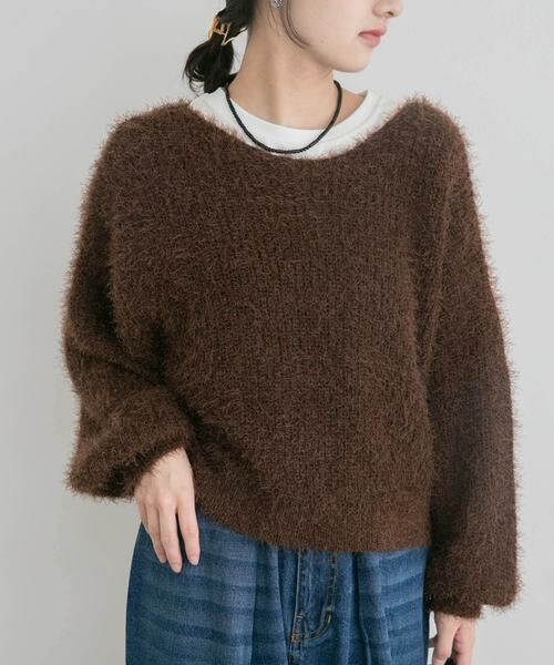 URBAN RESEARCH ITEMS / アーバンリサーチ アイテムズ ニット・セーター | シャギーボリュームスリーブニット | 詳細8