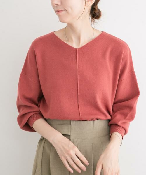 URBAN RESEARCH ITEMS / アーバンリサーチ アイテムズ ニット・セーター | 『洗濯可』アウトリンキングVネックニット | 詳細1