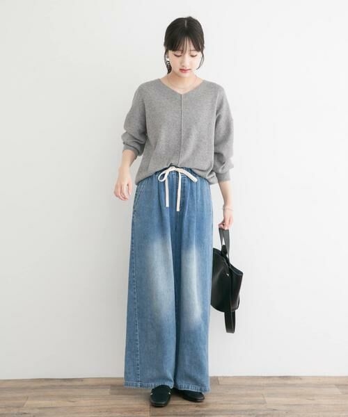 URBAN RESEARCH ITEMS / アーバンリサーチ アイテムズ ニット・セーター | 『洗濯可』アウトリンキングVネックニット | 詳細30