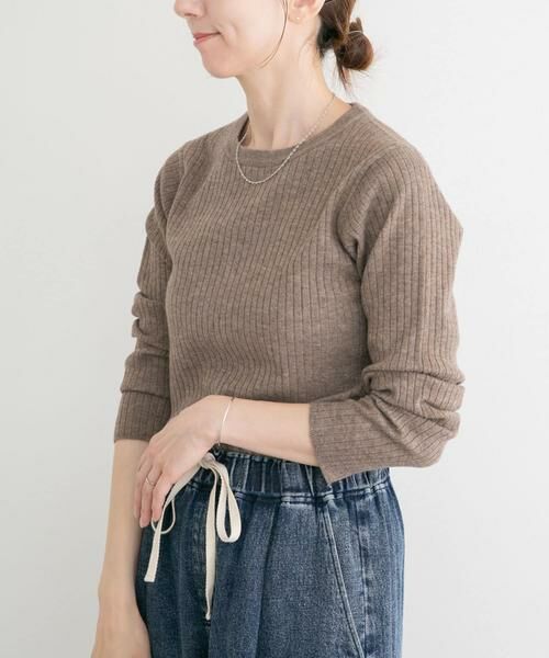 URBAN RESEARCH ITEMS / アーバンリサーチ アイテムズ ニット・セーター | 『洗濯可』フワフワクルーネックリブニット | 詳細2