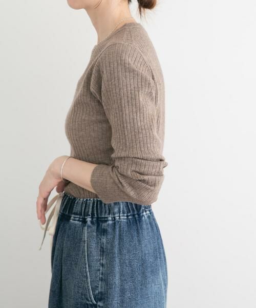 URBAN RESEARCH ITEMS / アーバンリサーチ アイテムズ ニット・セーター | 『洗濯可』フワフワクルーネックリブニット | 詳細3