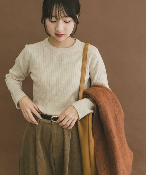 URBAN RESEARCH ITEMS / アーバンリサーチ アイテムズ ニット・セーター | 『洗濯可』フワフワクルーネックリブニット | 詳細10