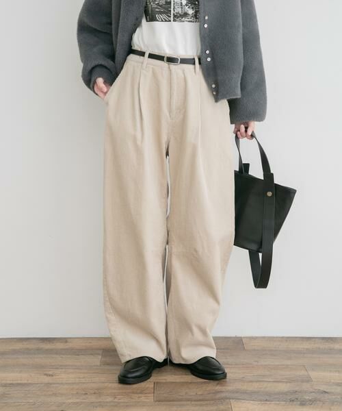 URBAN RESEARCH ITEMS / アーバンリサーチ アイテムズ その他パンツ | コーデュロイバレルパンツ（ホワイト系その他）