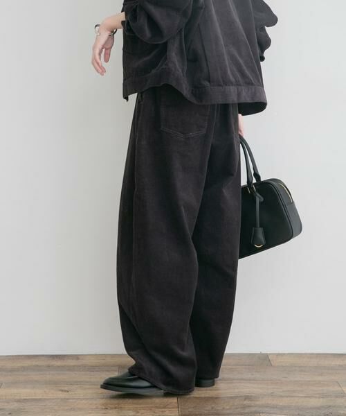 URBAN RESEARCH ITEMS / アーバンリサーチ アイテムズ その他パンツ | コーデュロイバレルパンツ（チャコールグレー）
