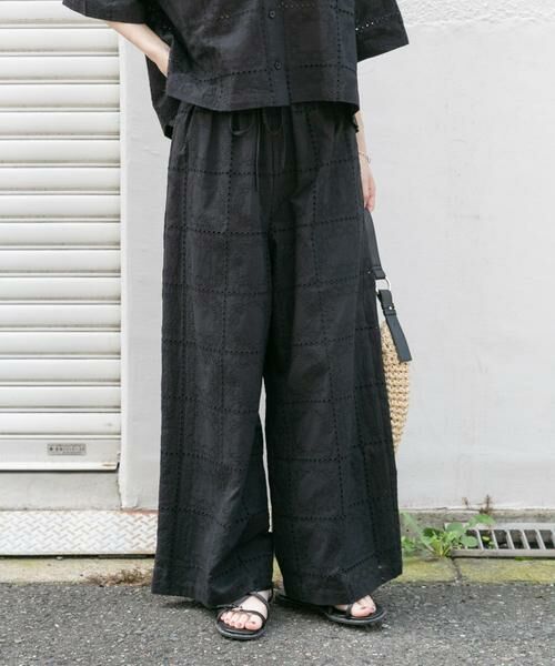 URBAN RESEARCH ITEMS / アーバンリサーチ アイテムズ その他パンツ | ブロックレースパンツ(ブラック)