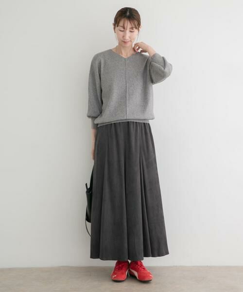 URBAN RESEARCH ITEMS / アーバンリサーチ アイテムズ ロング・マキシ丈スカート | フェイクスエードフレアスカート | 詳細10