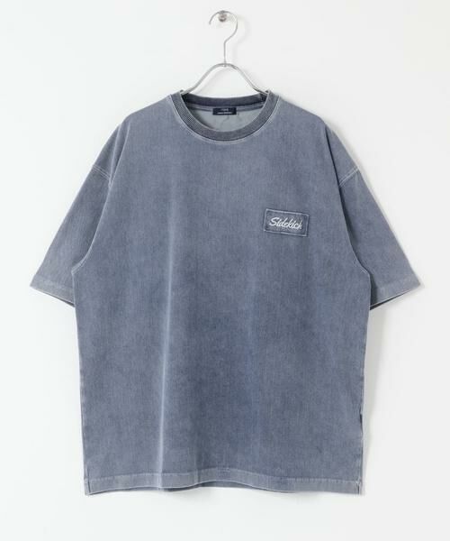 URBAN RESEARCH ITEMS / アーバンリサーチ アイテムズ Tシャツ | HIGH COOLワンポイント刺繍デニムTシャツ | 詳細1