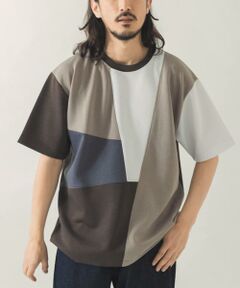 URBAN RESEARCH ITEMS / アーバンリサーチ アイテムズ Tシャツ | ブロッキングデザインポンチTシャツ