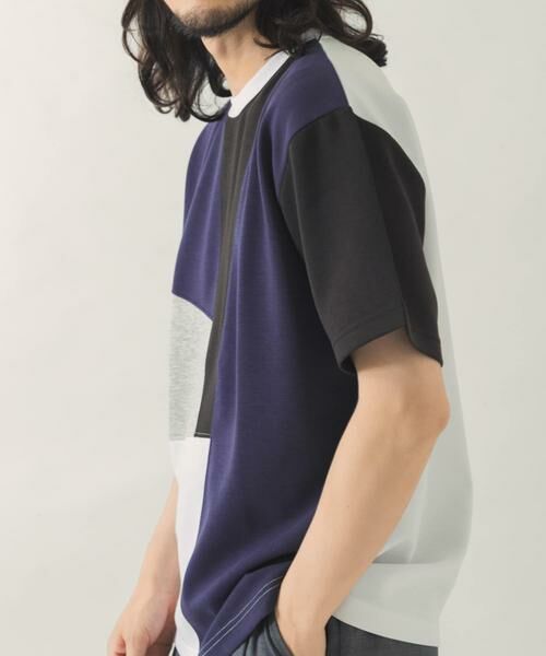 URBAN RESEARCH ITEMS / アーバンリサーチ アイテムズ Tシャツ | ブロッキングデザインポンチTシャツ | 詳細2