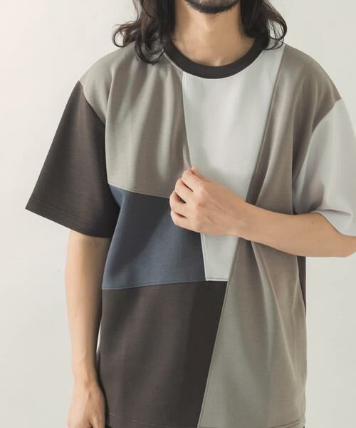 URBAN RESEARCH ITEMS / アーバンリサーチ アイテムズ Tシャツ | ブロッキングデザインポンチTシャツ | 詳細8