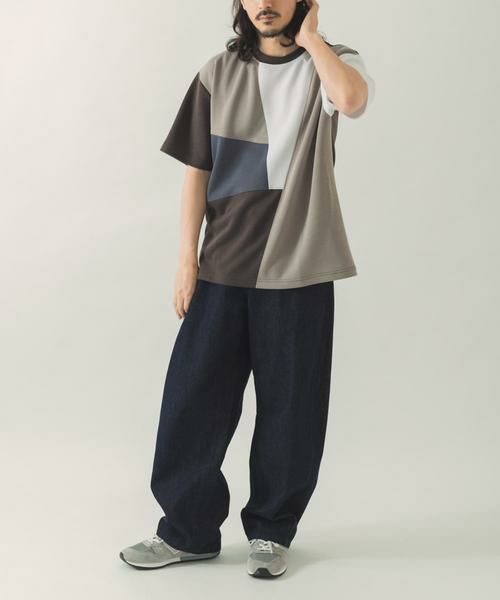 URBAN RESEARCH ITEMS / アーバンリサーチ アイテムズ Tシャツ | ブロッキングデザインポンチTシャツ | 詳細11