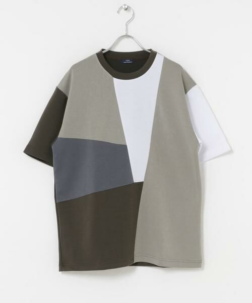 URBAN RESEARCH ITEMS / アーバンリサーチ アイテムズ Tシャツ | ブロッキングデザインポンチTシャツ | 詳細12