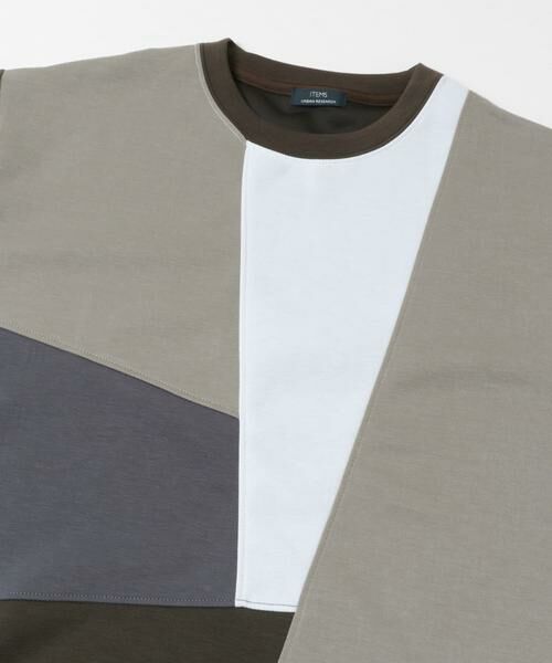 URBAN RESEARCH ITEMS / アーバンリサーチ アイテムズ Tシャツ | ブロッキングデザインポンチTシャツ | 詳細13