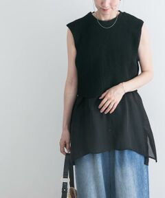 URBAN RESEARCH ITEMS / アーバンリサーチ アイテムズ シャツ・ブラウス | ノースリーブニットドッキングシャツ