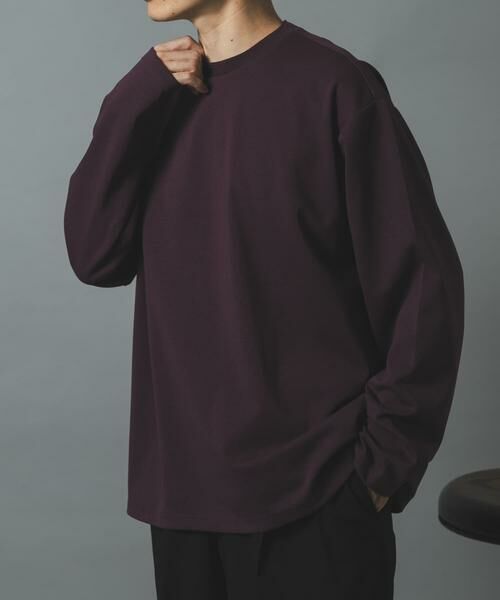 URBAN RESEARCH ITEMS / アーバンリサーチ アイテムズ Tシャツ | ダブルフェイス裏配色 長袖カットソー | 詳細4