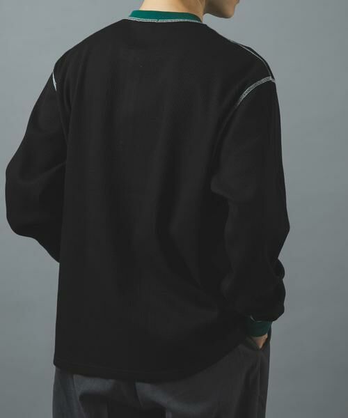 URBAN RESEARCH ITEMS / アーバンリサーチ アイテムズ Tシャツ | 配色ワッフルヘンリーネックカットソー | 詳細12