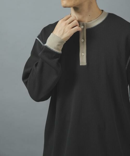 URBAN RESEARCH ITEMS / アーバンリサーチ アイテムズ Tシャツ | 配色ワッフルヘンリーネックカットソー | 詳細25