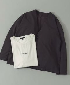 URBAN RESEARCH ITEMS / アーバンリサーチ アイテムズ カーディガン・ボレロ | 『イージーケア』UVカッドライタッチカーディガン+刺繍Tシャツセット