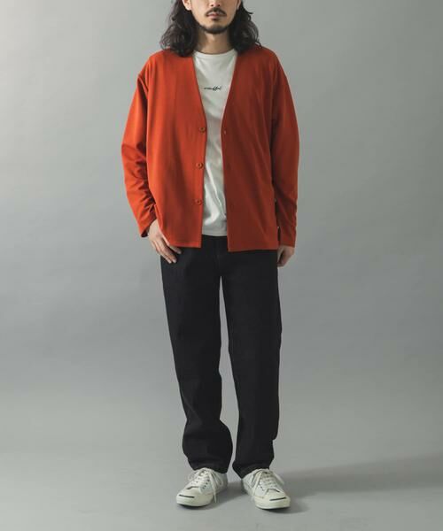 URBAN RESEARCH ITEMS / アーバンリサーチ アイテムズ カーディガン・ボレロ | 『イージーケア』UVカッドライタッチカーディガン+刺繍Tシャツセット | 詳細7