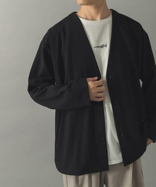 URBAN RESEARCH ITEMS / アーバンリサーチ アイテムズ カーディガン・ボレロ | 『イージーケア』UVカッドライタッチカーディガン+刺繍Tシャツセット | 詳細22