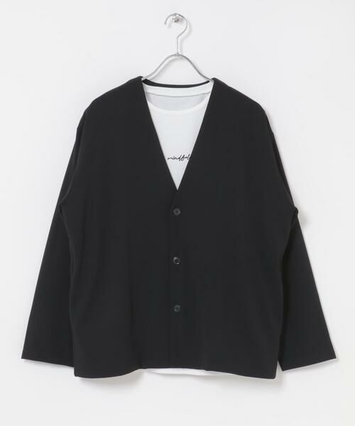 URBAN RESEARCH ITEMS / アーバンリサーチ アイテムズ カーディガン・ボレロ | 『イージーケア』UVカッドライタッチカーディガン+刺繍Tシャツセット | 詳細26