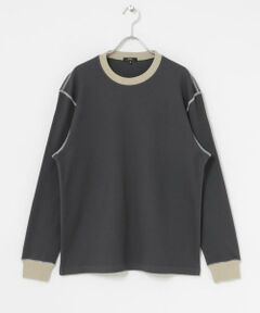 URBAN RESEARCH ITEMS / アーバンリサーチ アイテムズ Tシャツ | 配色ワッフル クルーネック カットソー