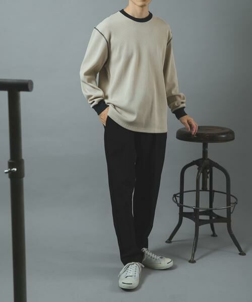 URBAN RESEARCH ITEMS / アーバンリサーチ アイテムズ Tシャツ | 配色ワッフル クルーネック カットソー | 詳細7