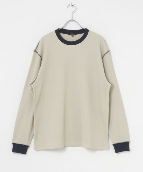 URBAN RESEARCH ITEMS / アーバンリサーチ アイテムズ Tシャツ | 配色ワッフル クルーネック カットソー | 詳細8