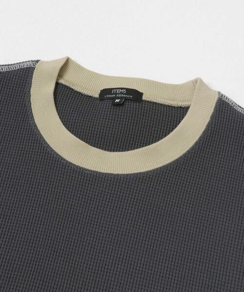 URBAN RESEARCH ITEMS / アーバンリサーチ アイテムズ Tシャツ | 配色ワッフル クルーネック カットソー | 詳細13