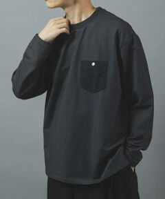 URBAN RESEARCH ITEMS / アーバンリサーチ アイテムズ Tシャツ | デニムライクデザインポケットカットソー