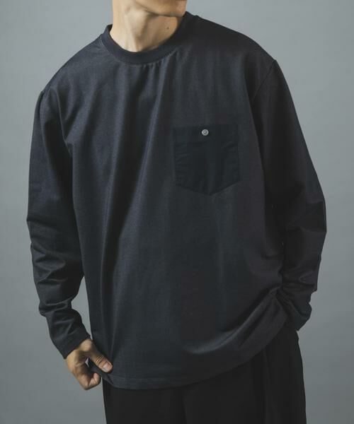 URBAN RESEARCH ITEMS / アーバンリサーチ アイテムズ Tシャツ | デニムライクデザインポケットカットソー | 詳細3
