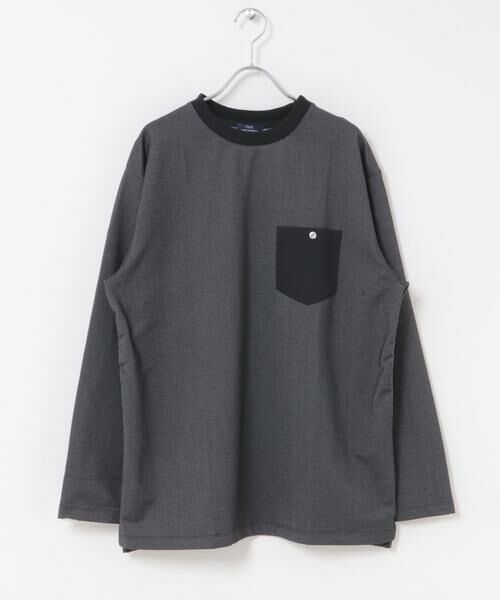 URBAN RESEARCH ITEMS / アーバンリサーチ アイテムズ Tシャツ | デニムライクデザインポケットカットソー（ブラック）
