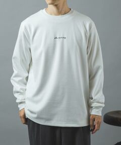 URBAN RESEARCH ITEMS / アーバンリサーチ アイテムズ Tシャツ | 刺繍TRストレッチポンチロングスリーブカットソー