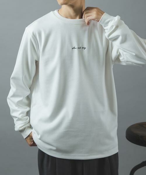 URBAN RESEARCH ITEMS / アーバンリサーチ アイテムズ Tシャツ | 刺繍TRストレッチポンチロングスリーブカットソー | 詳細3