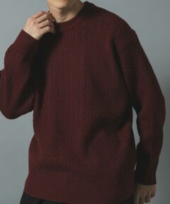 URBAN RESEARCH ITEMS / アーバンリサーチ アイテムズ ニット・セーター | ミニケーブルクルーネックニットプルオーバー