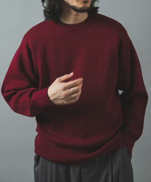 URBAN RESEARCH ITEMS / アーバンリサーチ アイテムズ ニット・セーター | スウェットタッチニット クルーネック Tops | 詳細2