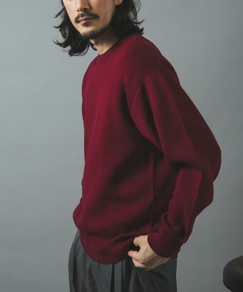 URBAN RESEARCH ITEMS / アーバンリサーチ アイテムズ ニット・セーター | スウェットタッチニット クルーネック Tops | 詳細3