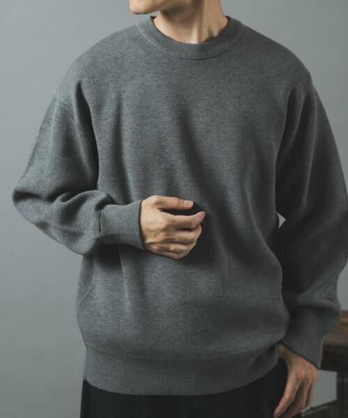 URBAN RESEARCH ITEMS / アーバンリサーチ アイテムズ ニット・セーター | スウェットタッチニット クルーネック Tops | 詳細28