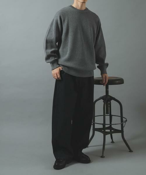 URBAN RESEARCH ITEMS / アーバンリサーチ アイテムズ ニット・セーター | スウェットタッチニット クルーネック Tops | 詳細30